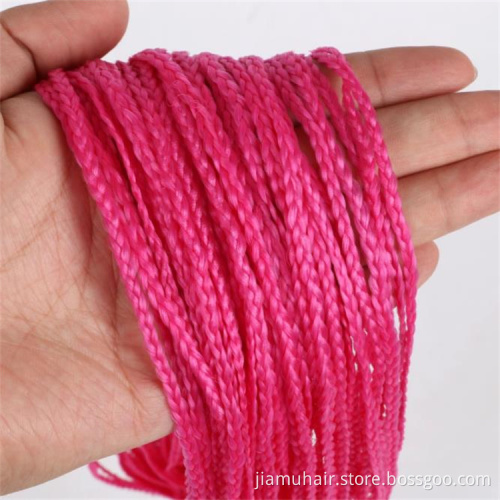 Zizi Braids Crochet Box Braids Crochet Hair Bundles Synthetic Hair Extensions Purple Black Red Pink Red Zizi Braid Hair